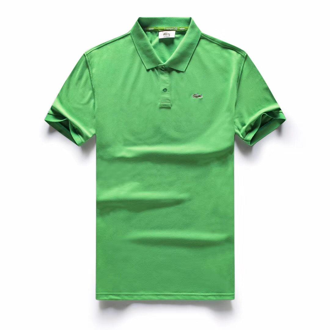 LACOSTE Plain Polo Shirt- Green - Obeezi.com