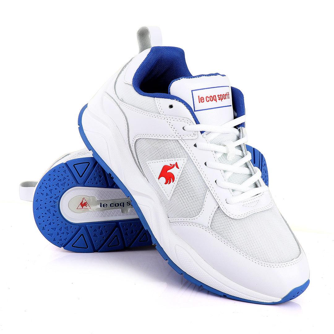 Le Coq Sportif White Mesh Sneakers - Obeezi.com