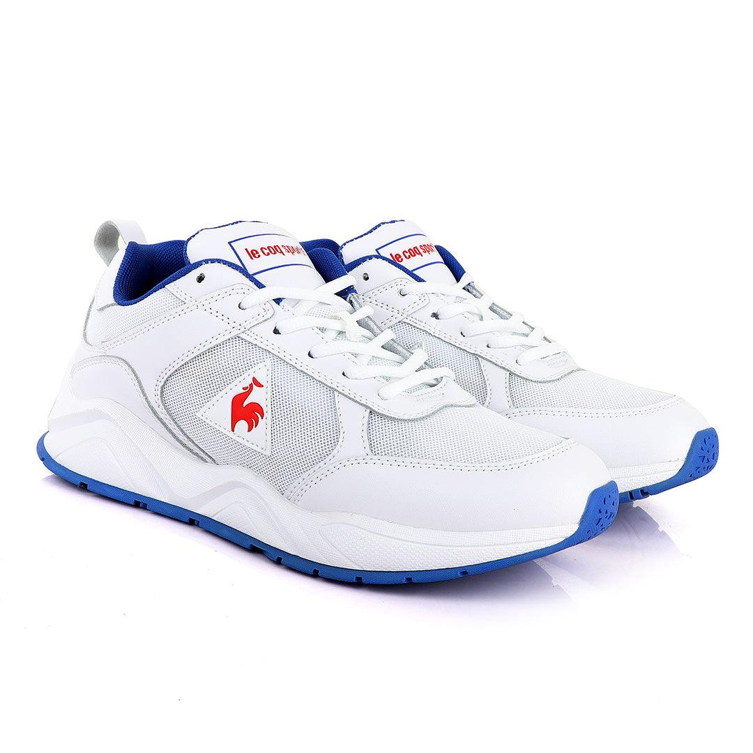 Le Coq Sportif White Mesh Sneakers - Obeezi.com