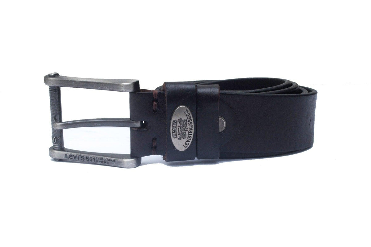 Levistraus & Co Original Men's Black Leather Belt - Obeezi.com