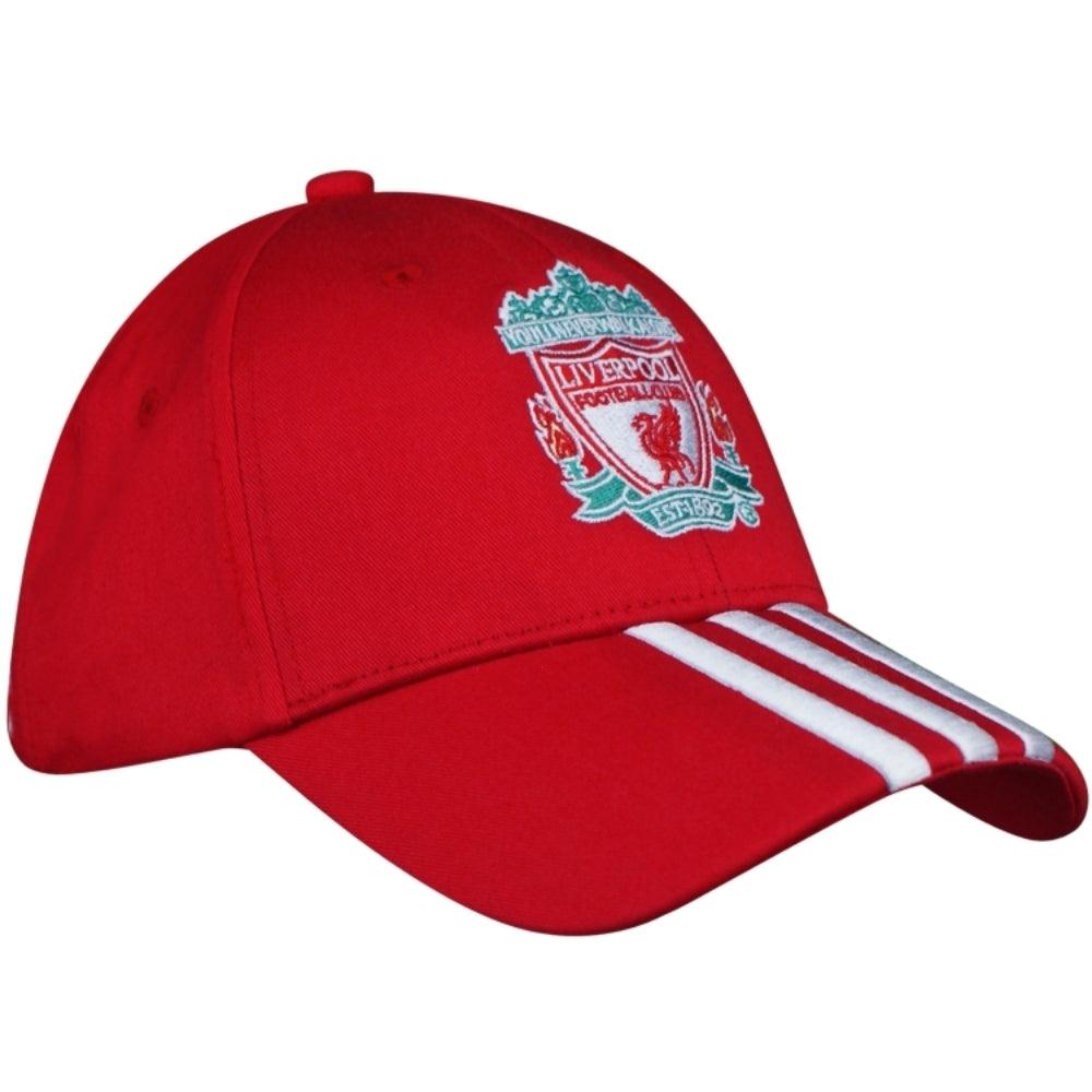 Liverpool FC Adidas Baseball Red and White Stripe Cap - Obeezi.com
