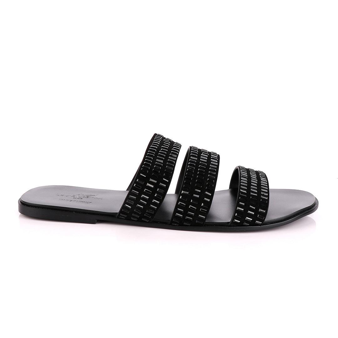 Louis Leeman Swarovski Crystal Studded Sandals - Obeezi.com