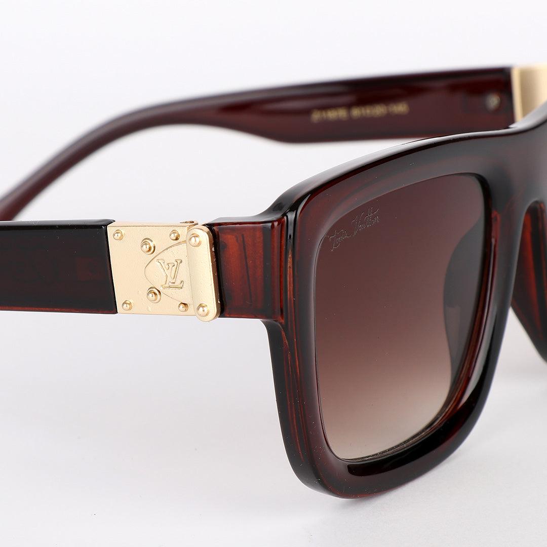 Louis Vuitton Brown Crested Square Sunglasses - Obeezi.com
