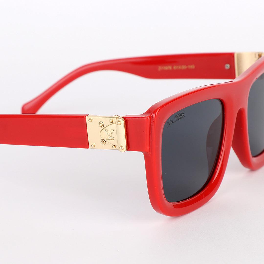 Louis Vuitton Classic Spring Square Unisex Red Sunglasses - Obeezi.com