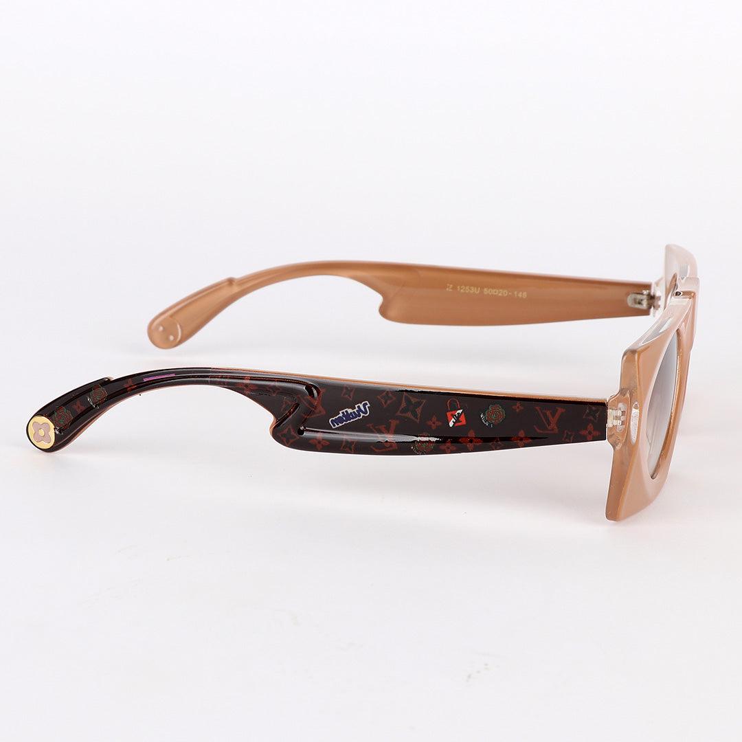 Louis Vuitton Classic Summer Square Woman Brown Sunglasses - Obeezi.com