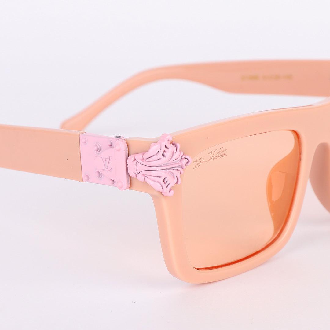 Louis Vuitton Light Pink Crested Women Square Sunglasses - Obeezi.com