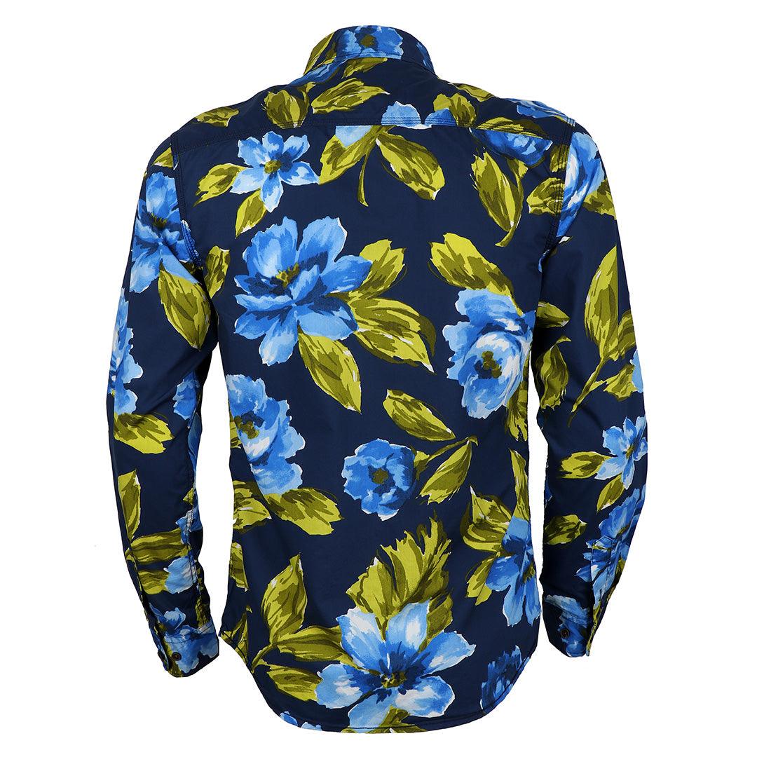 Luxury Colorful Floral Shirt Men's Vintage Casual Shirt Long Sleeve - Obeezi.com