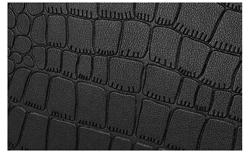 Luxury Designer Black Croc Tote 2 In 1 Handbag - Obeezi.com