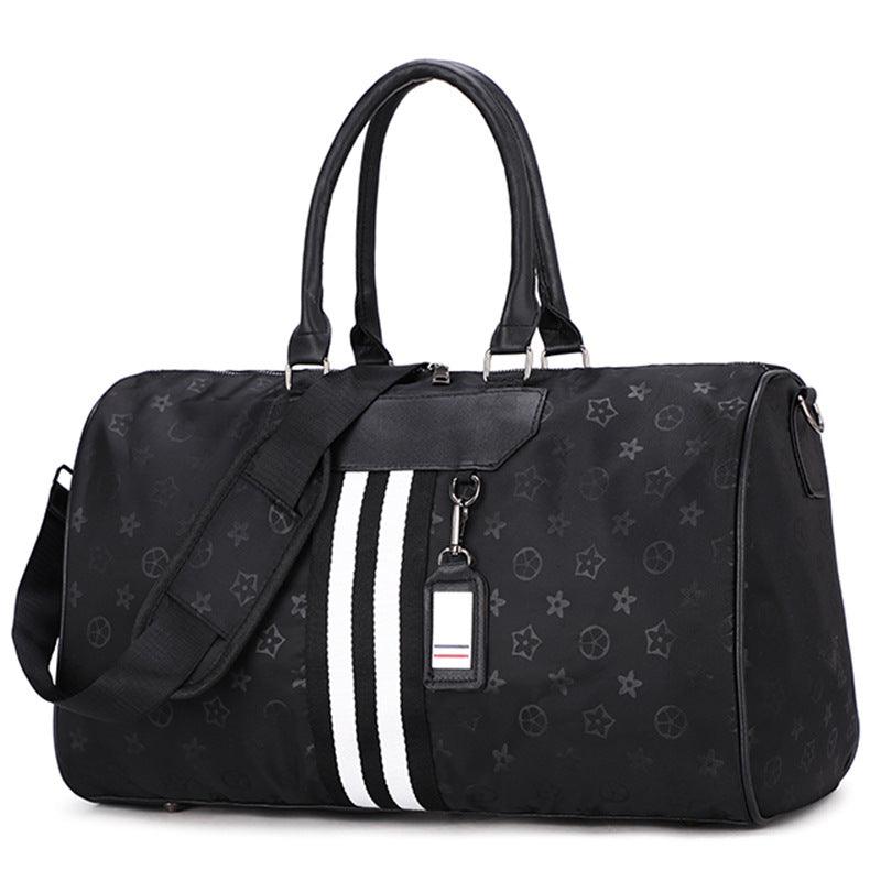 LV Executive Black Large Capacity Travel Bag With Classic Black And White Designs - Obeezi.com