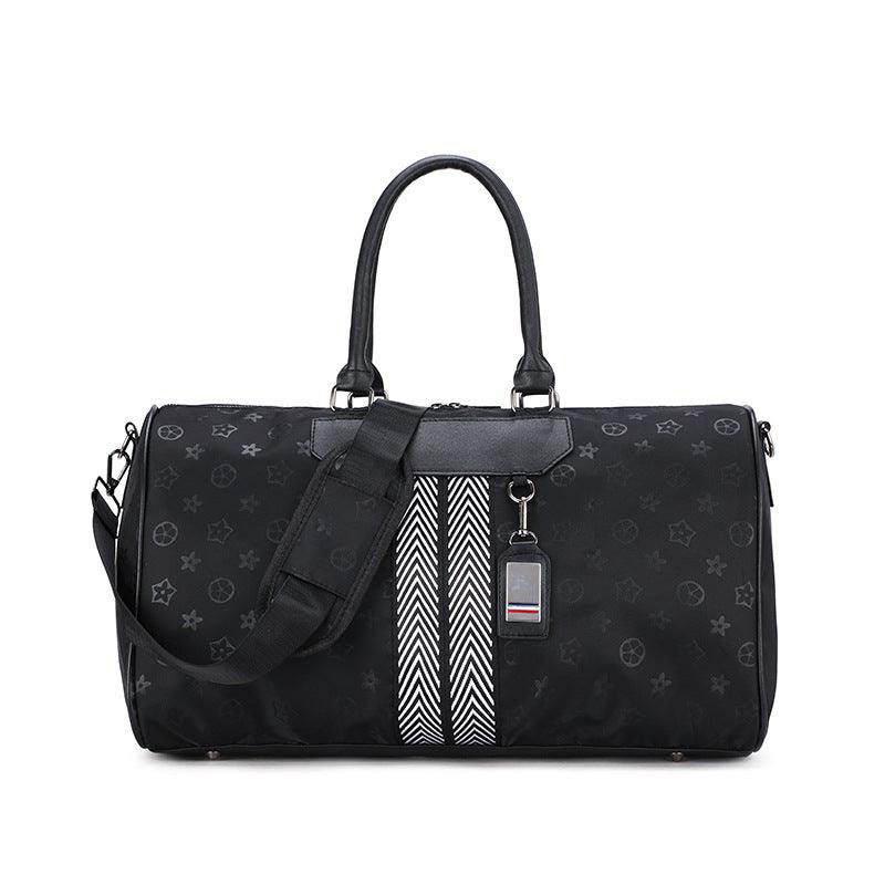LV Executive Black Large Capacity Travel Bag With Classic Black And White Designs - Obeezi.com