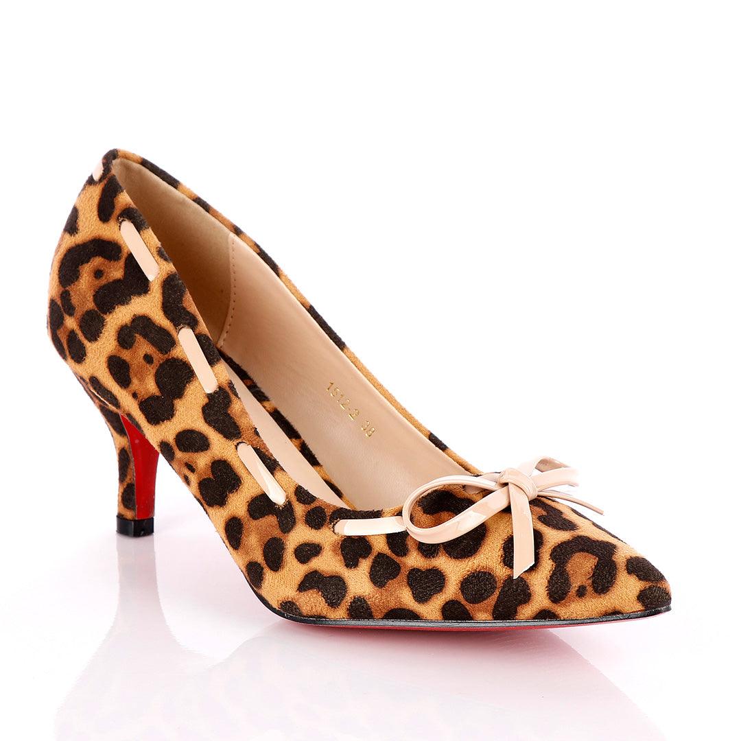 Makers Classic Brown Animal Skin Women's High Heel Shoe - Obeezi.com