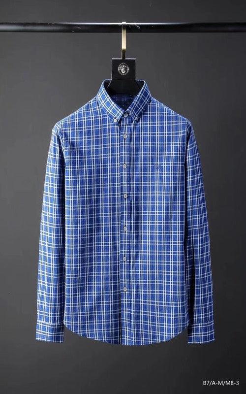 Marisol Original Check Blue Long Sleeve Shirt - Obeezi.com