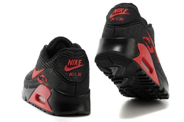 Max 90 Black Red Mens Running Shoes - Obeezi.com