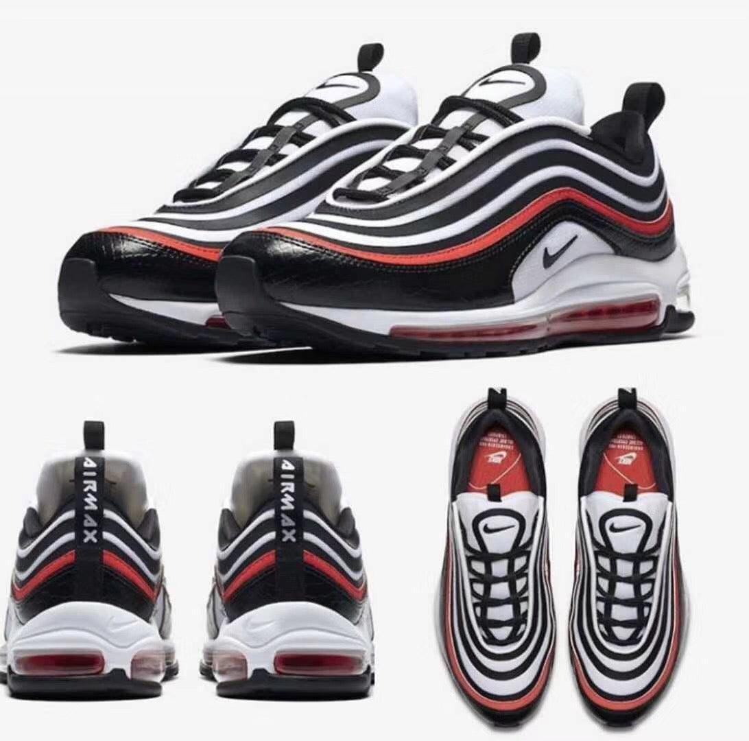 Max 97 UL '17 SE Black Red White Running Shoes - Obeezi.com