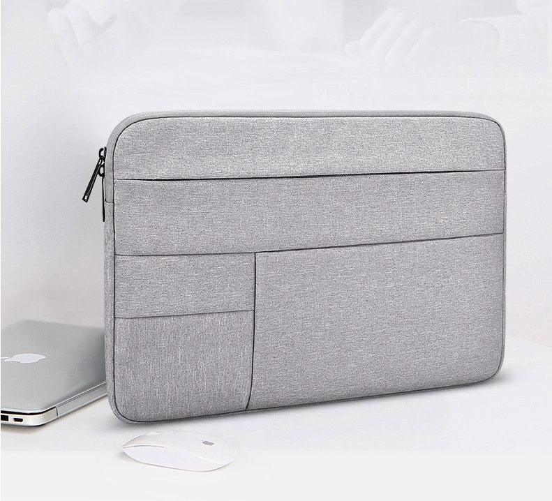 Men's Briefcase Designed Zipper Ultra Light Laptop Bag- Ash - Obeezi.com