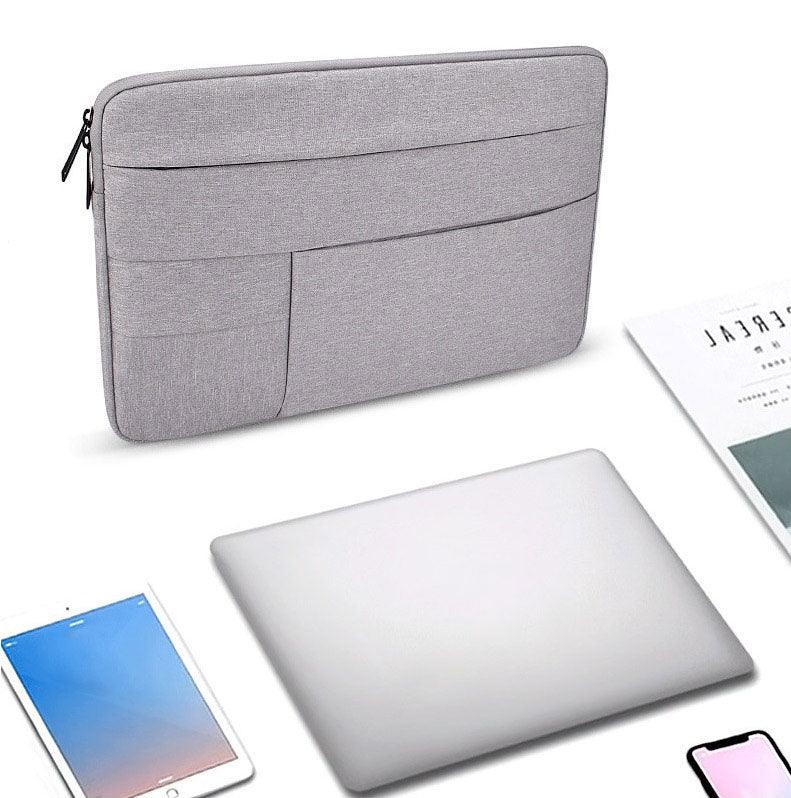 Men's Briefcase Designed Zipper Ultra Light Laptop Bag- Grey - Obeezi.com