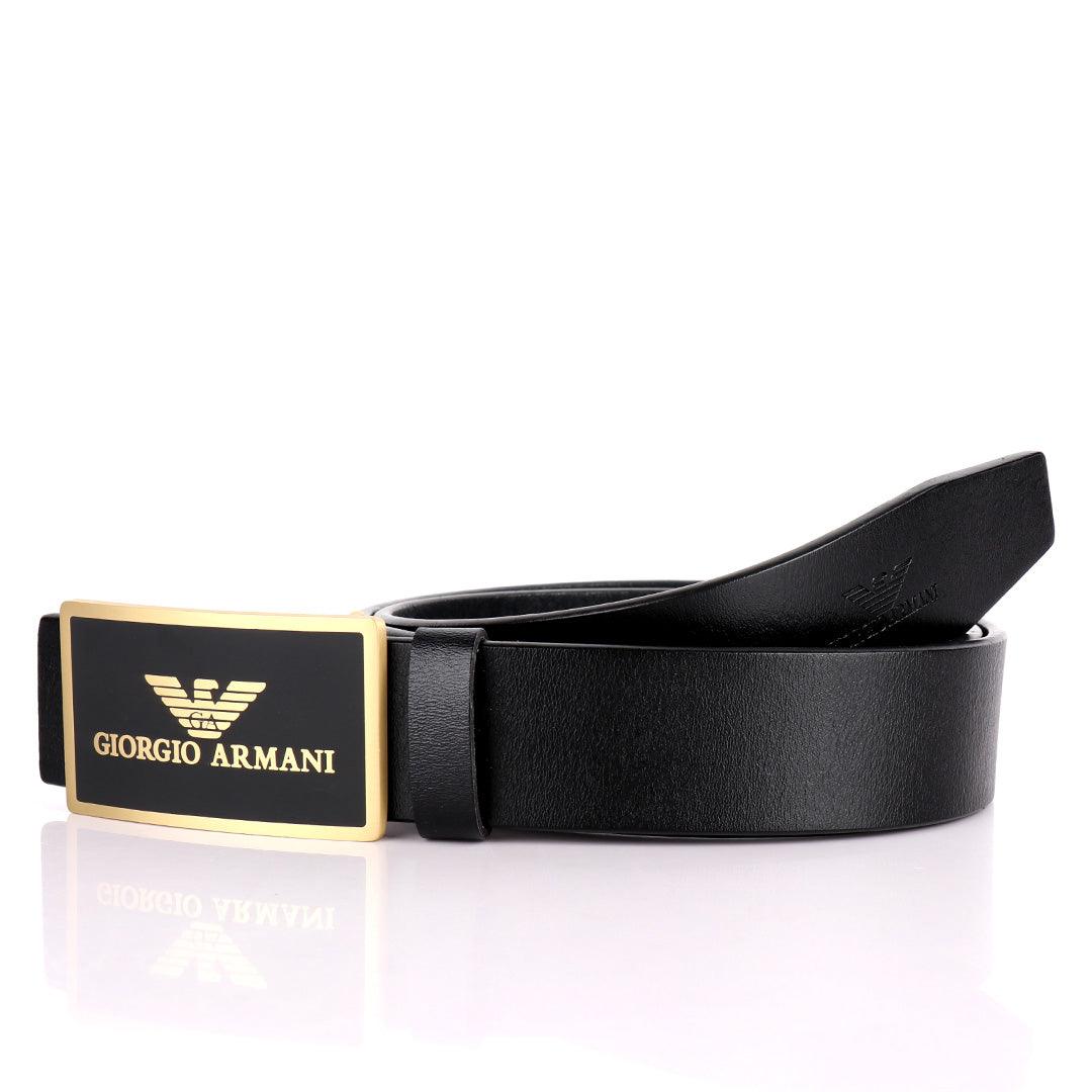 Men's Designer Leather Belt-Black - Obeezi.com
