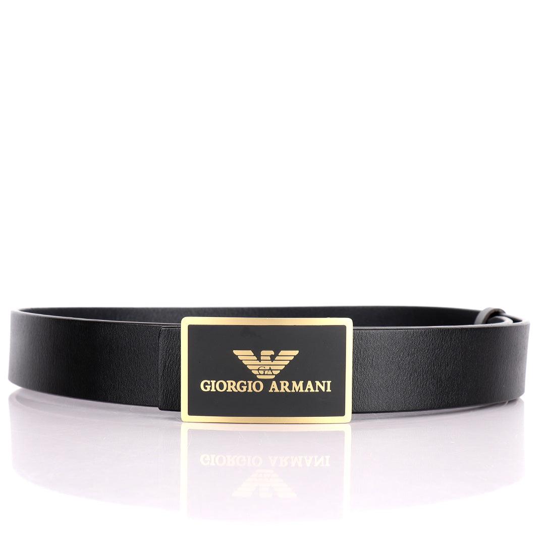 Men's Designer Leather Belt-Black - Obeezi.com