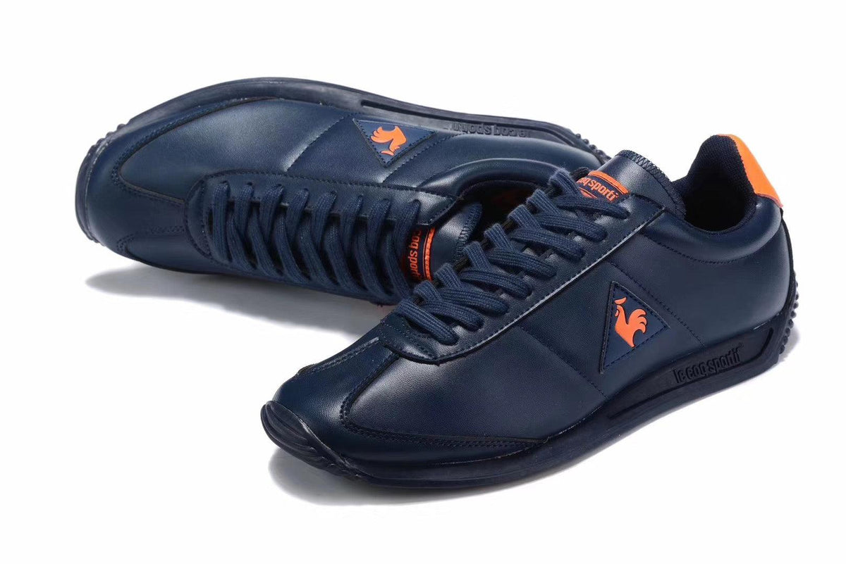 Men's-Le Coq Sportif Low Craft Sneakers- Navy Blue - Obeezi.com