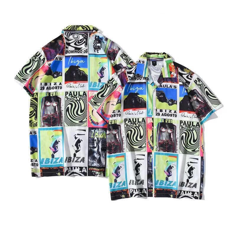 Men's Multi Coloured Erotic Inspired Aloha Designed Shirt - Obeezi.com