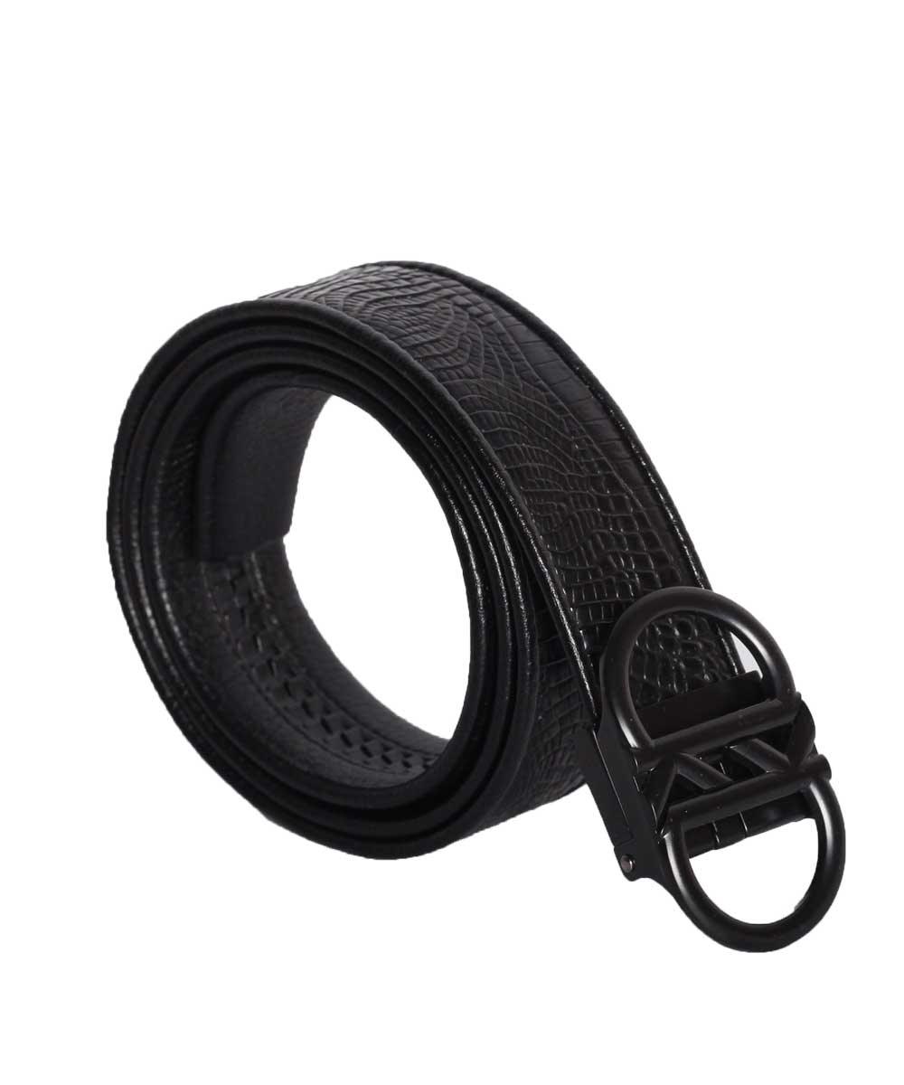 Men's seperate Black Leather Belt - Obeezi.com