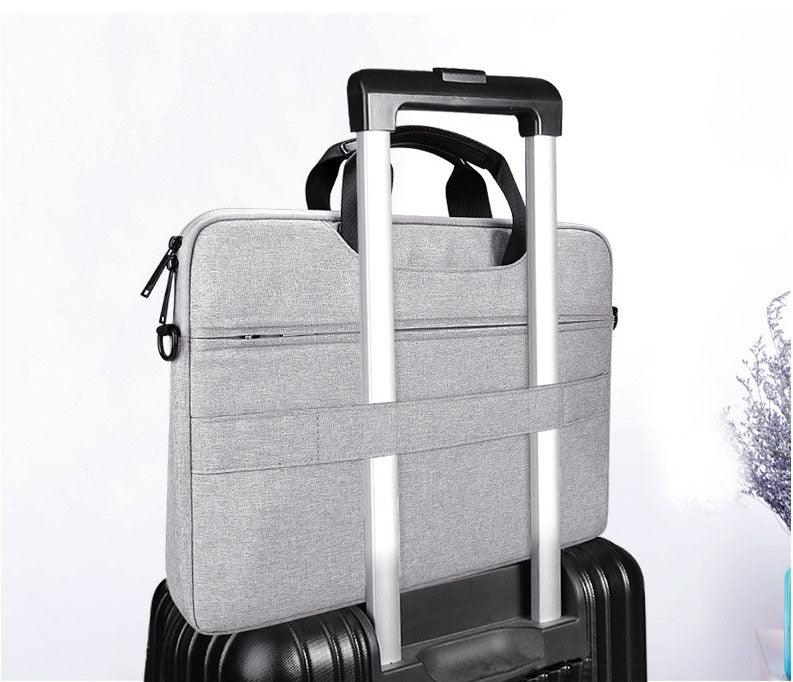 Men's Simple Briefcase Designed Ultra Light Laptop Bag- Black - Obeezi.com
