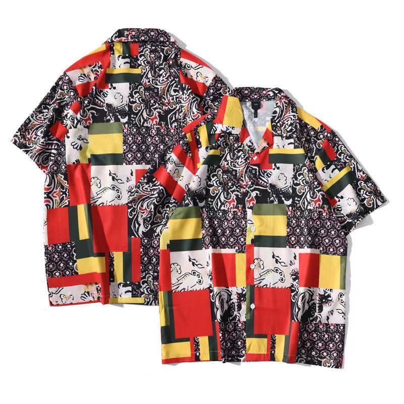 Men's Superlative Multi Coloured Designed Aloha Shirt - Obeezi.com