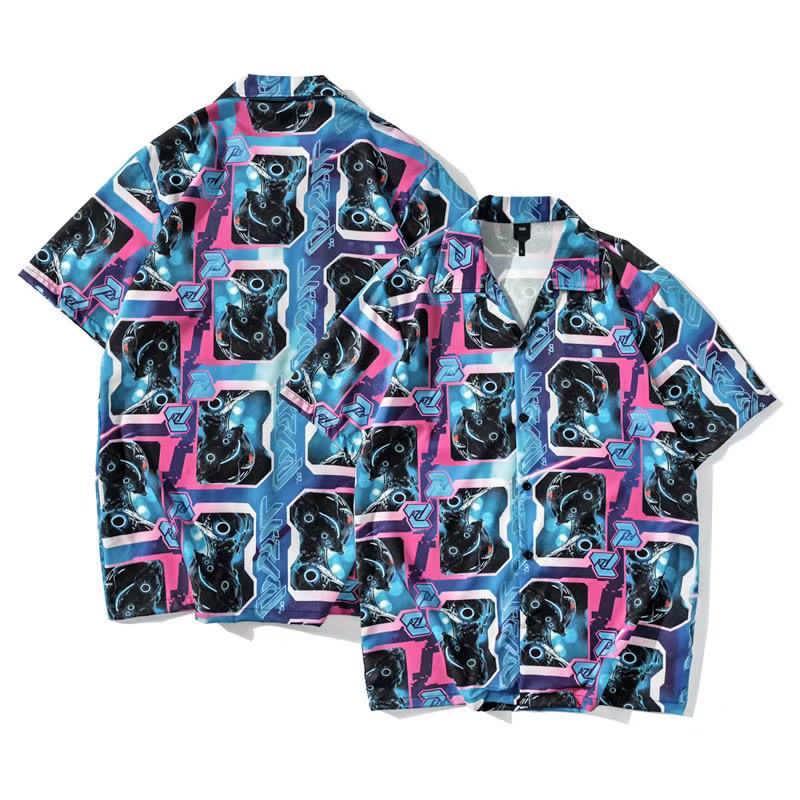 Men's Vintage Pop-Art Boop Print Short sleeve Shirt - Obeezi.com