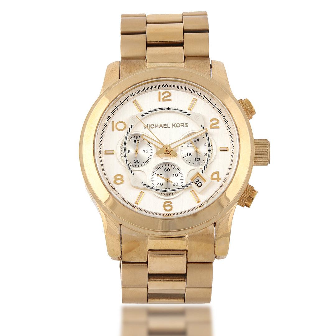 Michael Kors Classic Fusion Men's Gold Wrist Watch - Obeezi.com