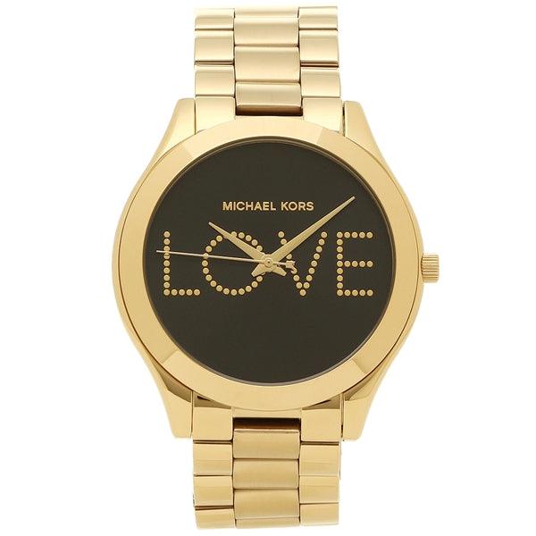 Michael Kors MK3803 Black Yellow Gold Watch - Obeezi.com