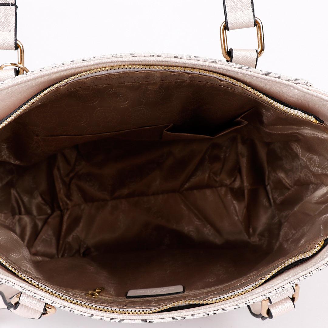 Michael Kors Voyager Tote Bag With Sling-Biege - Obeezi.com