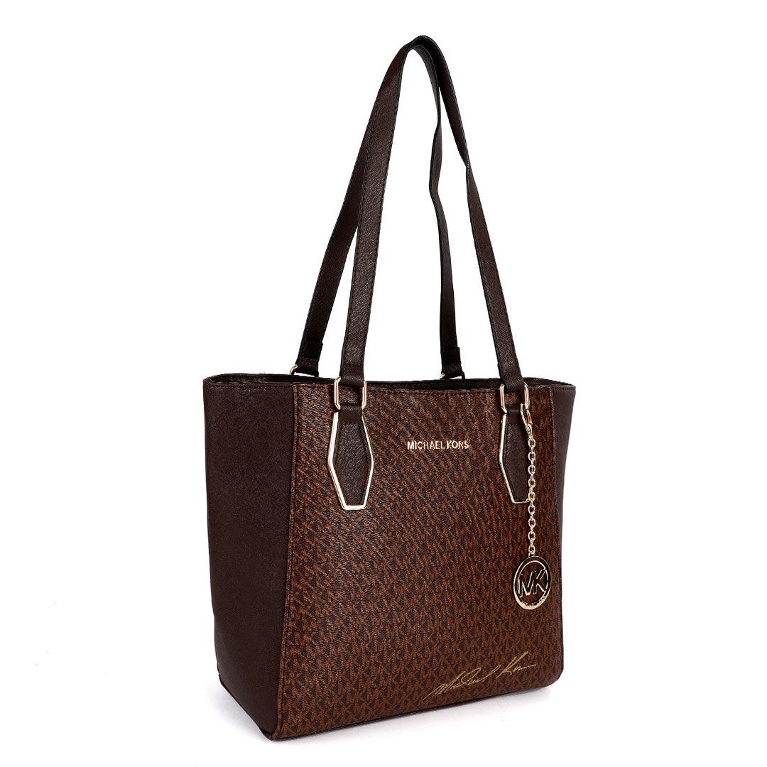 Michael Kors Voyager Tote Bag With Sling-Coffee - Obeezi.com
