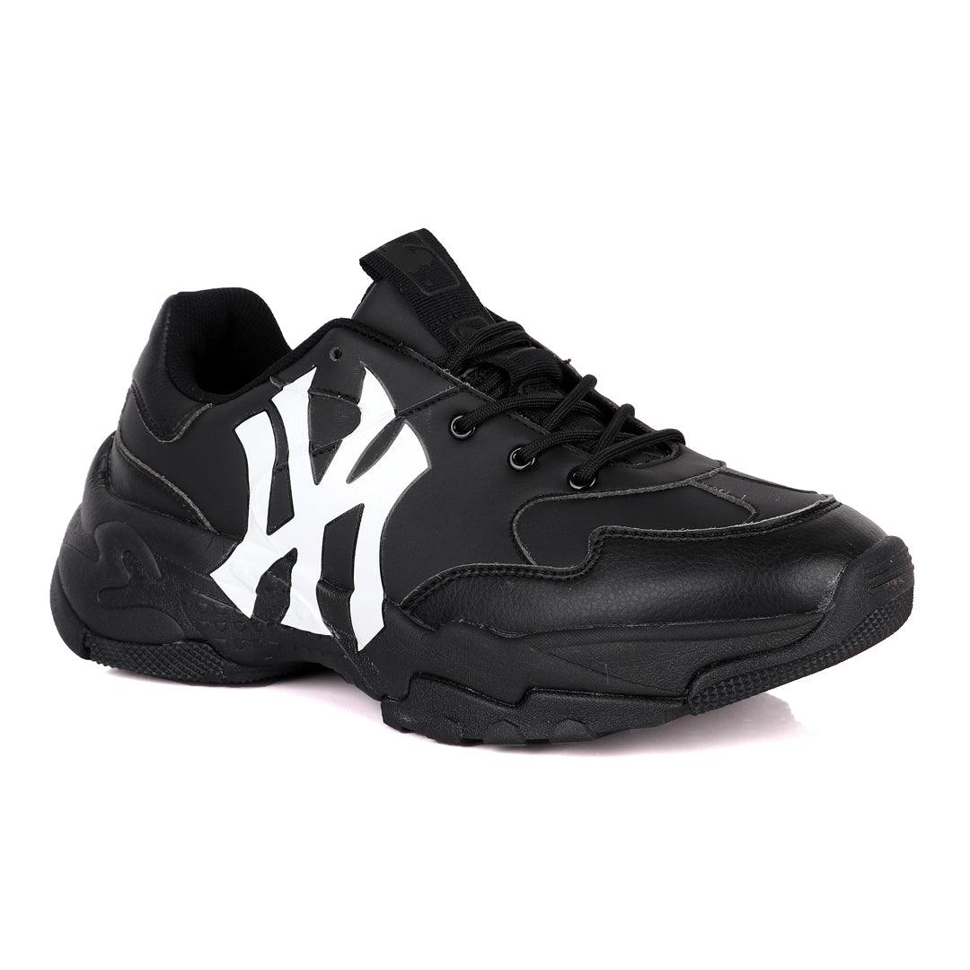 MLB Big Ball Chunky NY Yankees Black Sneakers - Obeezi.com