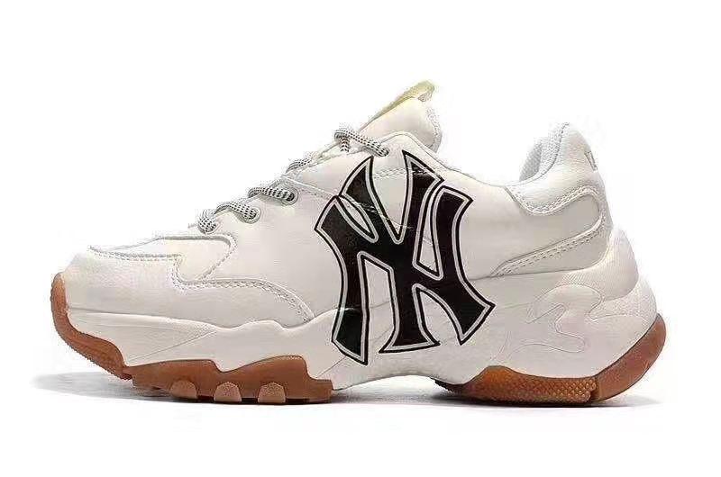 MLB Big Ball Chunky NY Yankees Milk Sneakers - Obeezi.com