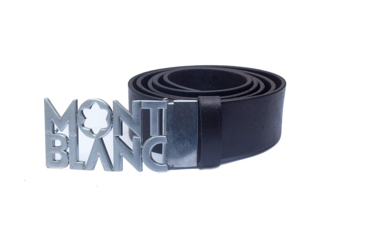 Mont Blanc Dark Brown Leather Belt - Obeezi.com