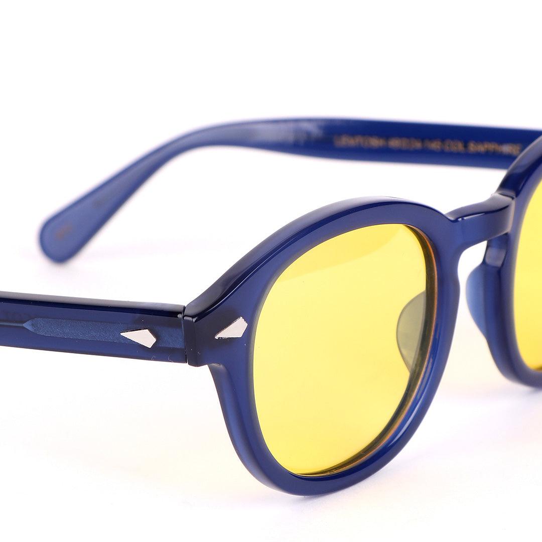 Moscot Originals Lemtosh Blue And Yellow Lens Sunglasses - Obeezi.com