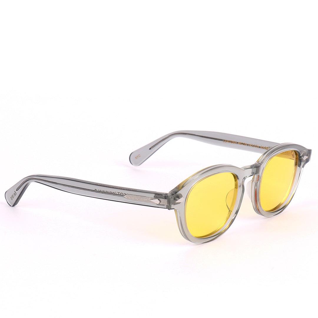 Moscot Originals Lemtosh Grey And Yellow Lens Sunglasses - Obeezi.com