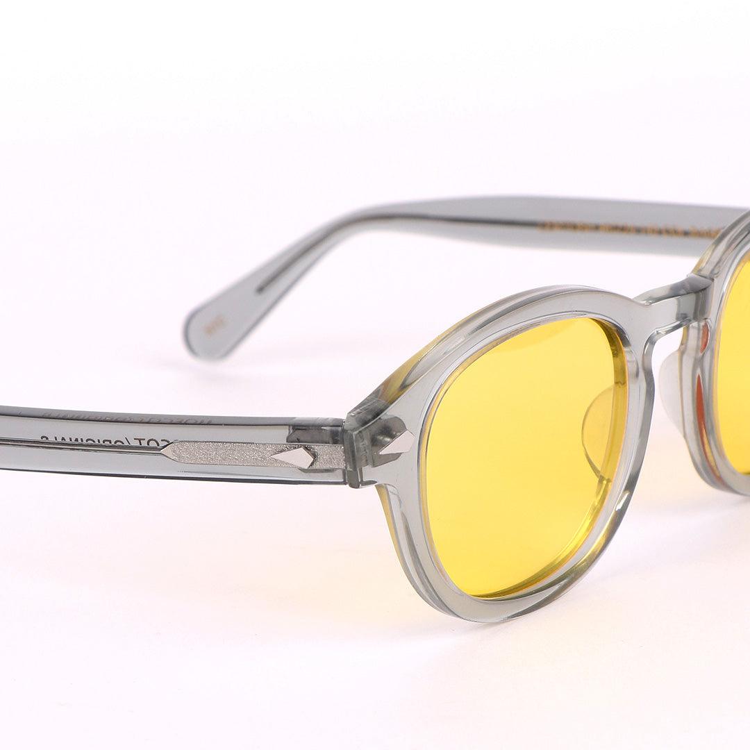 Moscot Originals Lemtosh Grey And Yellow Lens Sunglasses - Obeezi.com