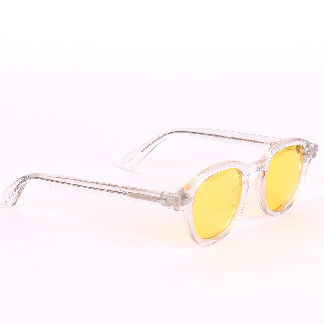 Moscot Originals Lemtosh White And Yellow Lens Sunglasses - Obeezi.com