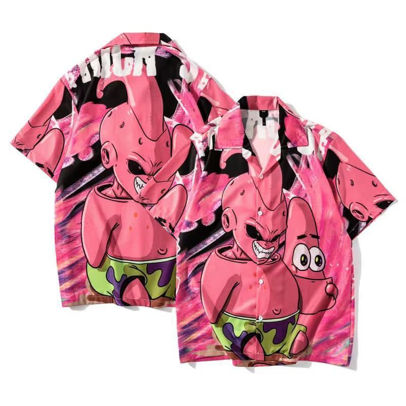 Mr Patrick inspired Designed Pink Aloha Shirt - Obeezi.com