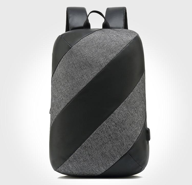 Multi-function Waterproof Grey Backpack With USB Port - Obeezi.com