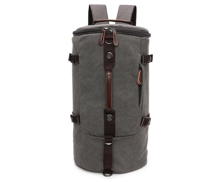 Multifunctional Outdoor Canvas Solid Back And Hand Travellers Black Bags - Obeezi.com