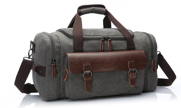 Multifunctional Outdoor Canvas Solid Travellers Grey Bags - Obeezi.com