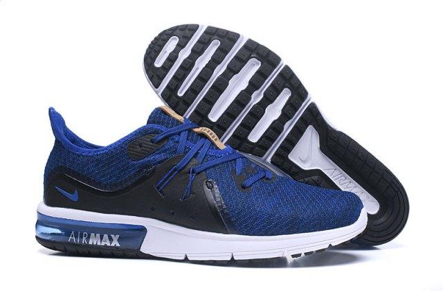 N A M Sequent Royal Blue White Black Men's Running Shoes Sneakers - Obeezi.com