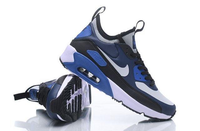 N A Max 90 Mid NS GPX White Blue Black Men's Running Sneakers - Obeezi.com