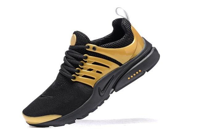 N A P Black Gold Mens Running Shoes Sneakers - Obeezi.com
