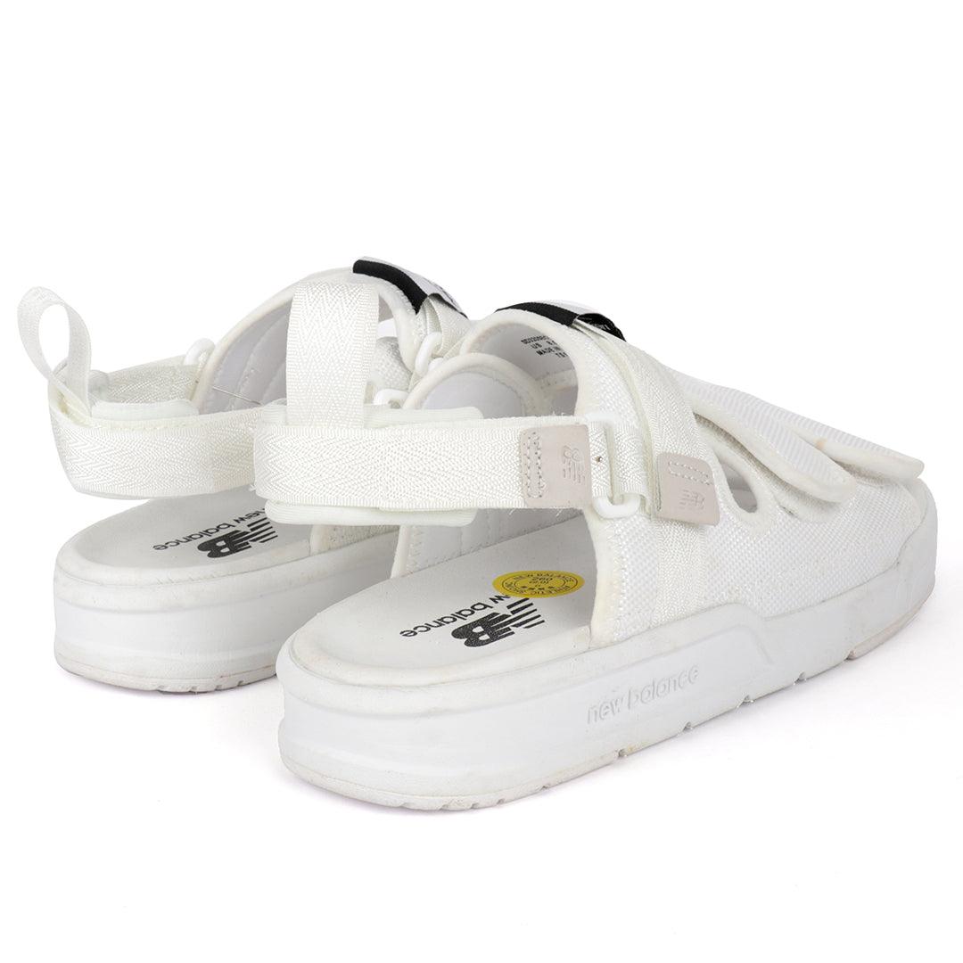 NB Three Straps All White Sandals - Obeezi.com