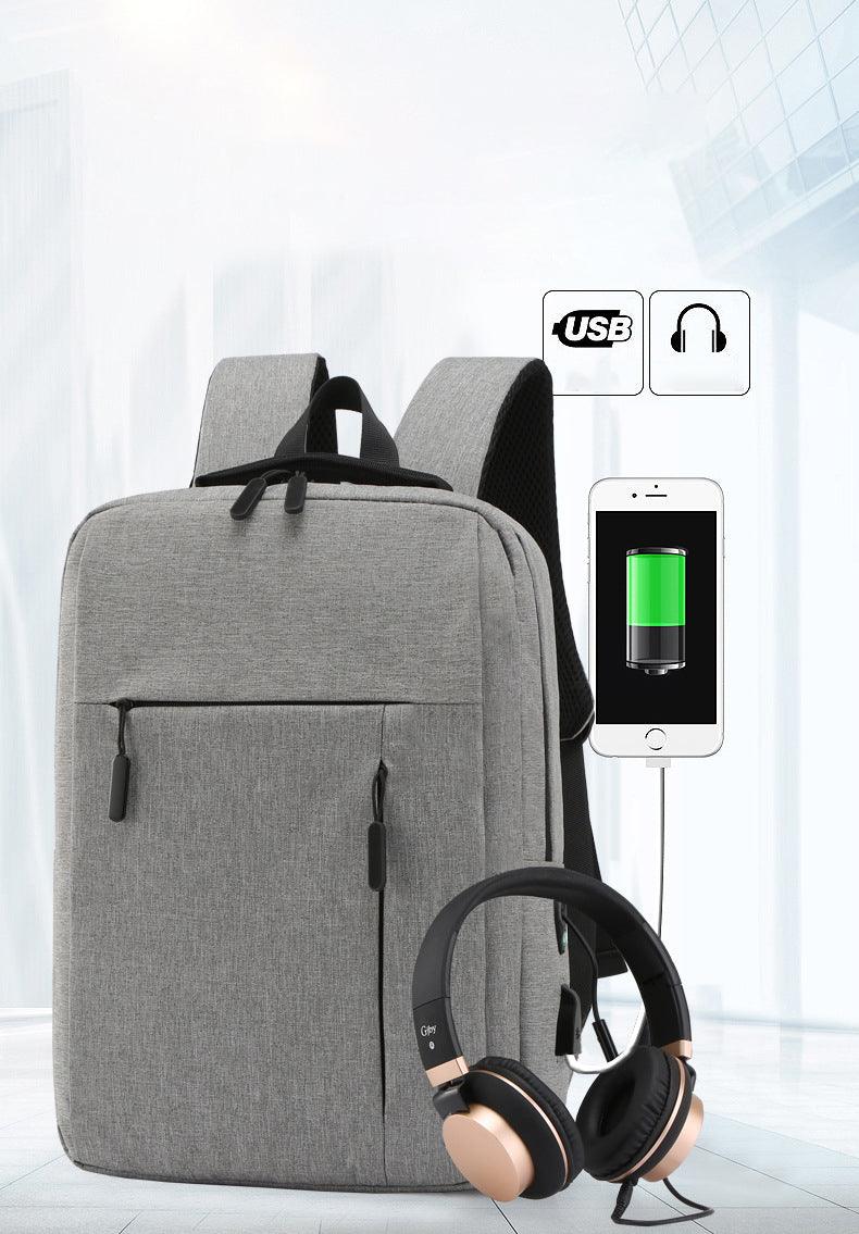 New Dimension Anti-theft Smart Laptop Backpack with USB Port - Black - Obeezi.com