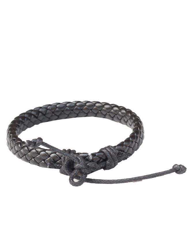 New Real Black Leather Bracelet Summer Style Casual Sport Men's Bracelet - Obeezi.com