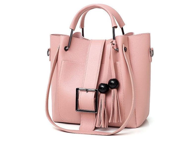 Newest Elegant Style Sets Lady Handbag With Fringes Pink - Obeezi.com